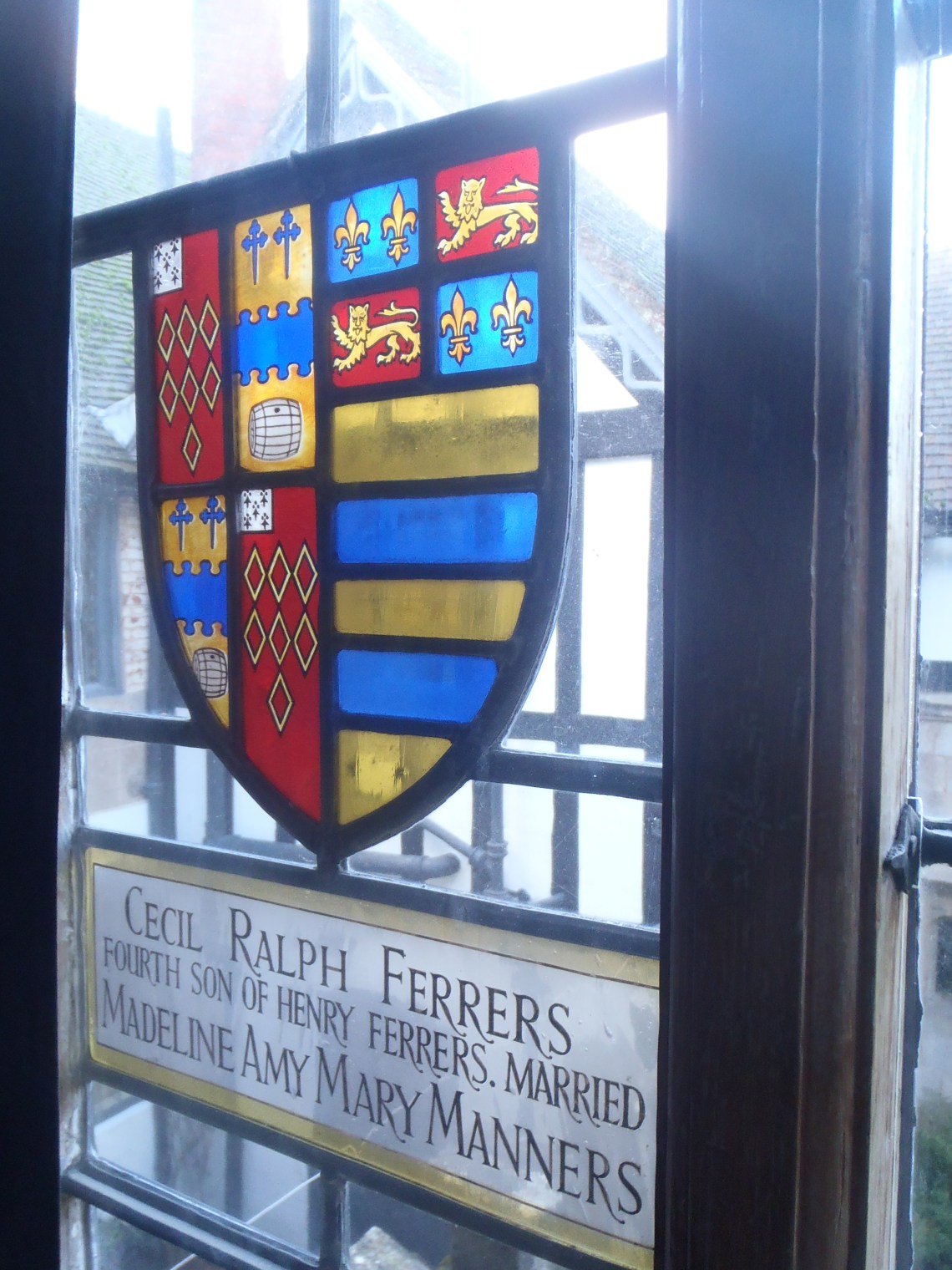 A more recent marriage documented in the windows