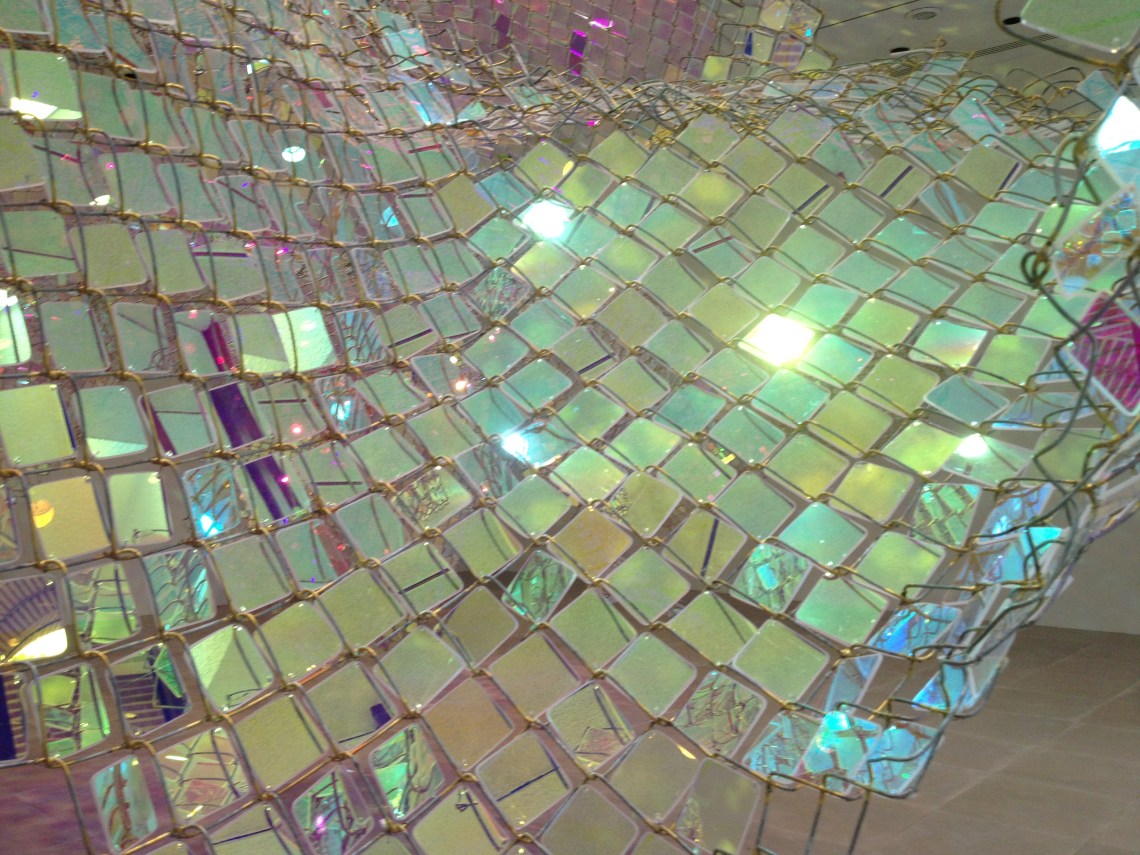 Yellow side as you enter the gallery