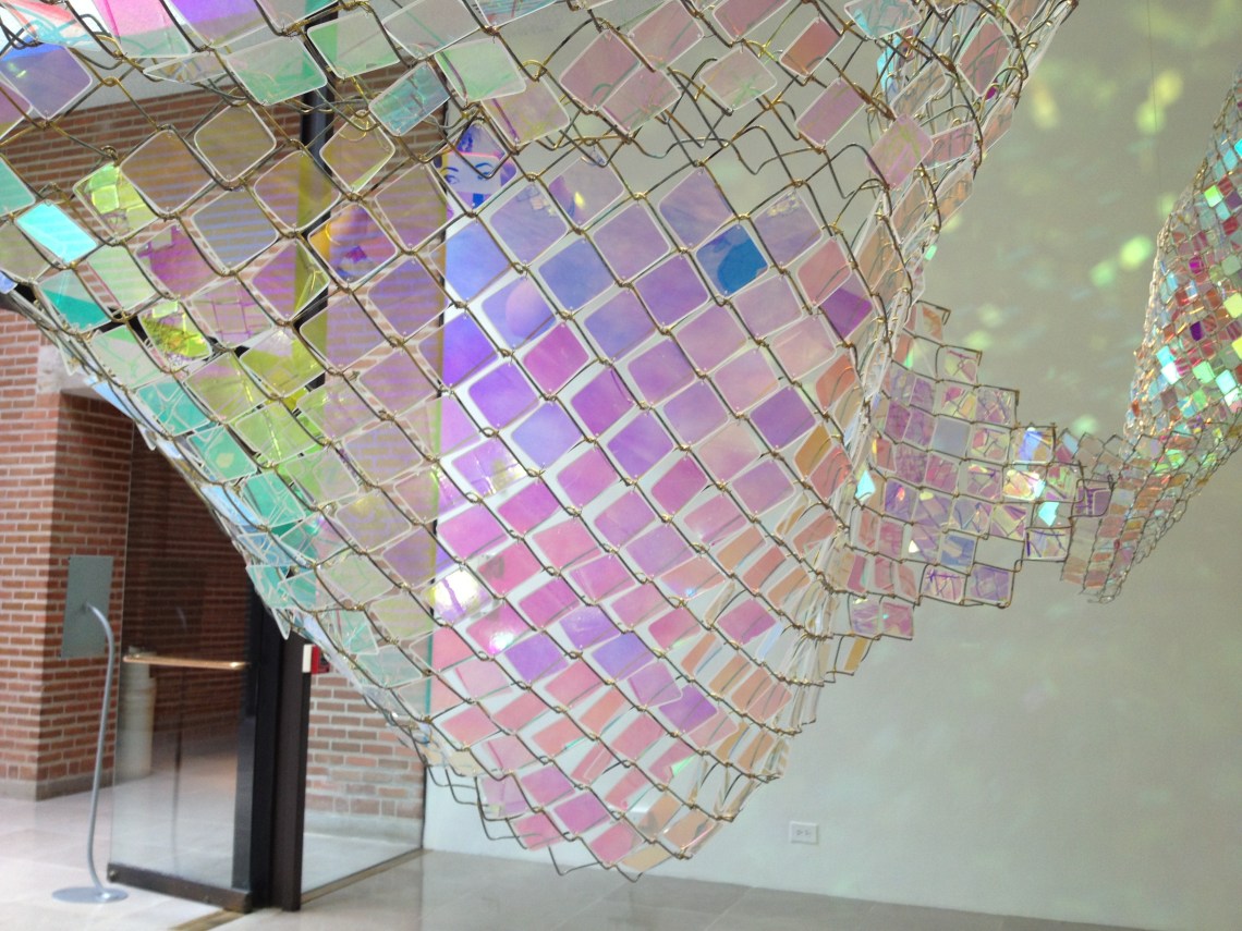 Violet side taken from inside the installation