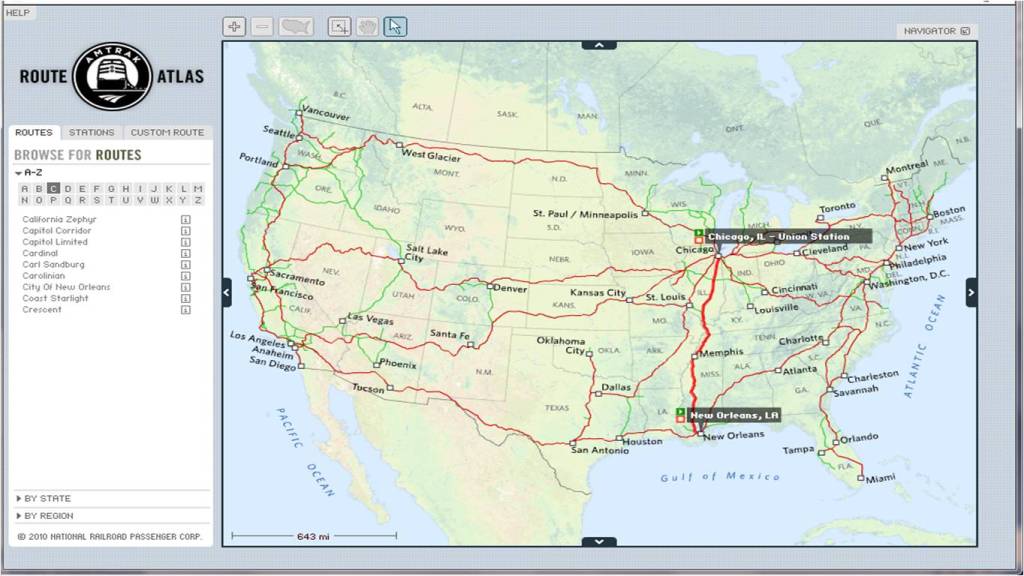 City of New Orleans southbound