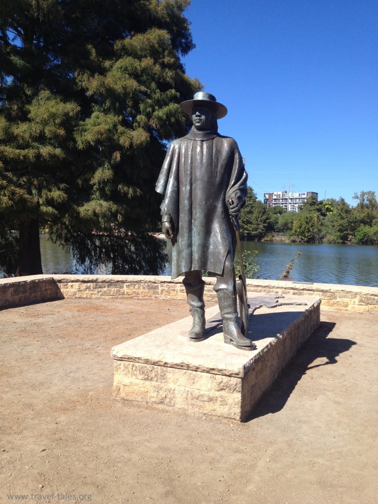 Stevie Ray Vaughan at Lady Bird Lake, Austin TX