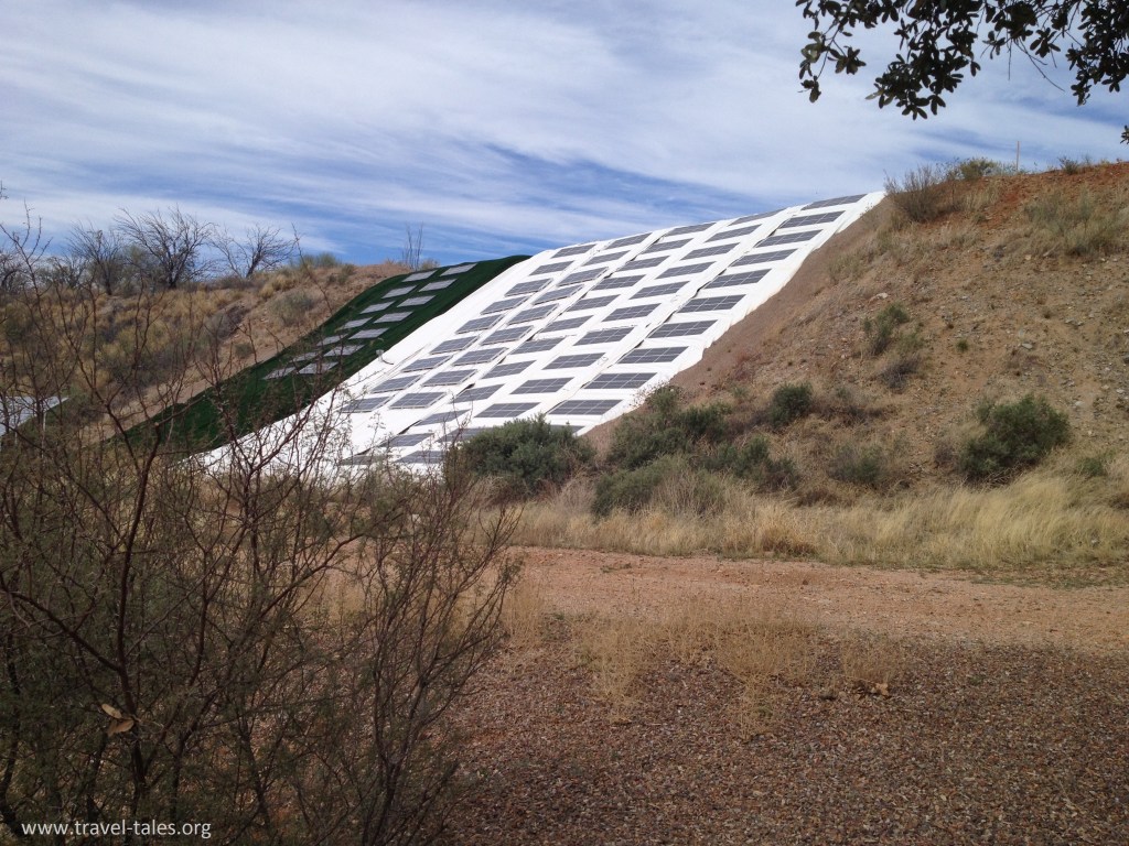 solar panel array at biosphere